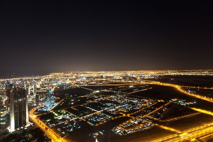 Dubai at night, United Arab Emirates