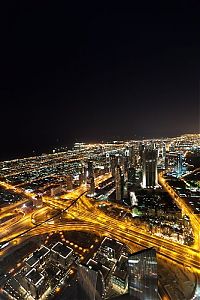 World & Travel: Dubai at night, United Arab Emirates