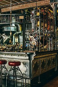 World & Travel: Truth Coffee, Steampunk Coffee Contraption, 36 Buitenkant Street, Cape Town, South Africa
