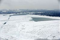 Trek.Today search results: The Great Lakes frozen, Canada–United States border, North America