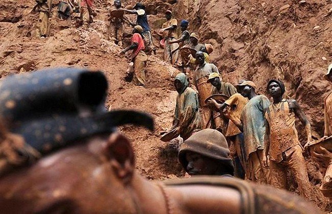 Gold mining, Congo