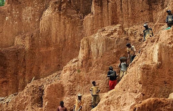 Gold mining, Congo