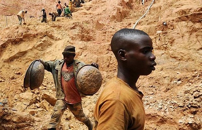 Gold mining, Congo