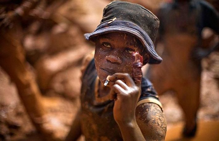 Gold mining, Congo