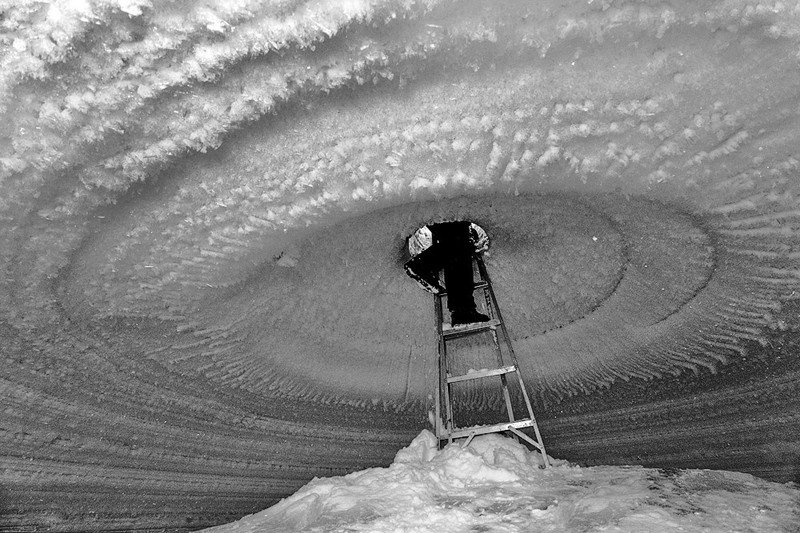 Water well in Antarctica, Novolazarevskaya station, Antarctic Plateau