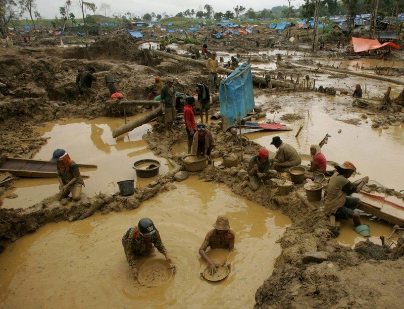 Gold mining in Indonesia