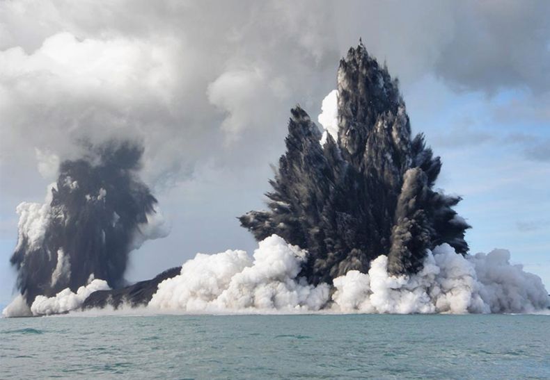 Archipelago of Tonga, mighty Volcano