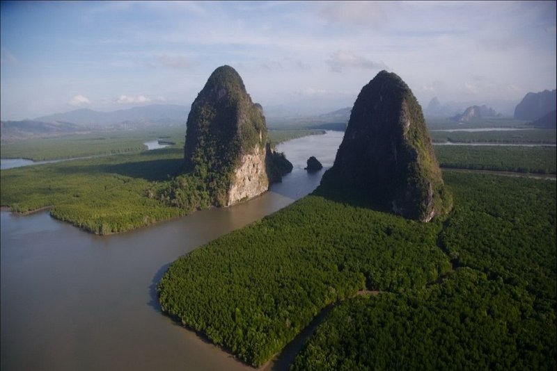 bird's-eye view aerial landscape photography