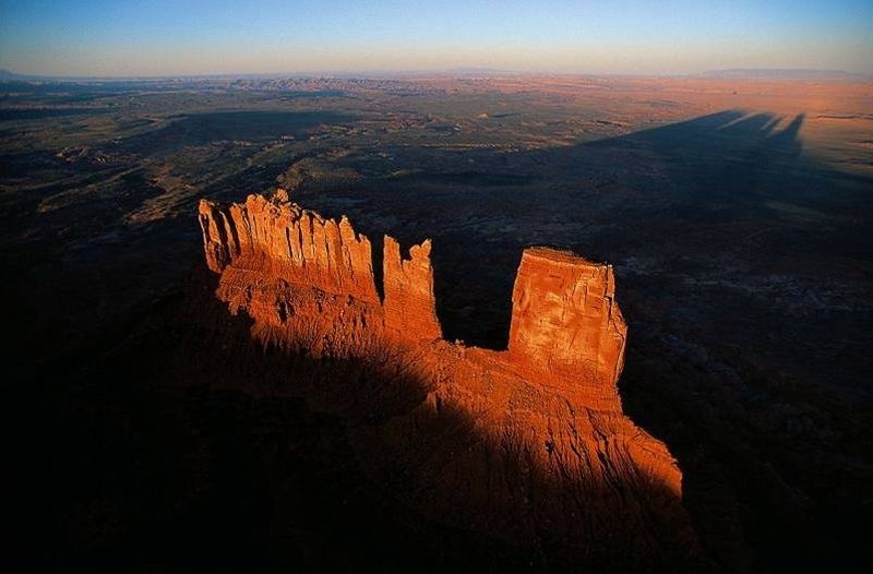 bird's-eye view aerial landscape photography