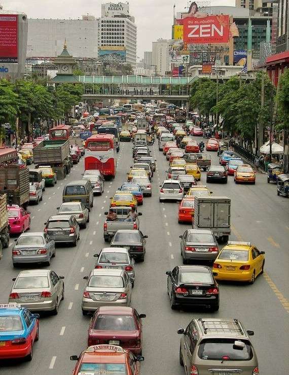 Traffic jam in the world