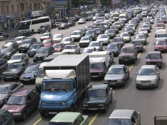 Traffic jam in the world