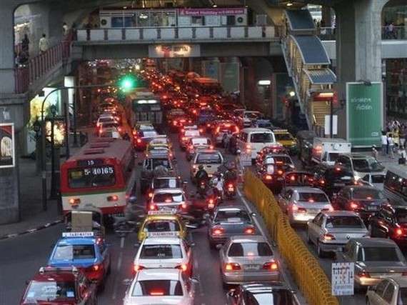 Traffic jam in the world