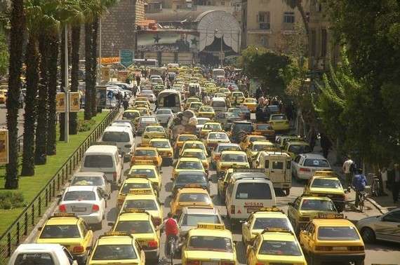 Traffic jam in the world