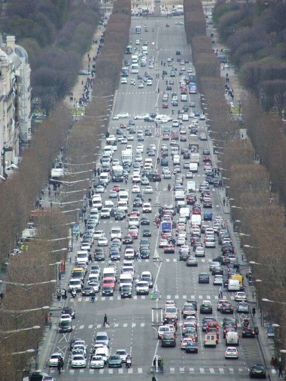 Traffic jam in the world