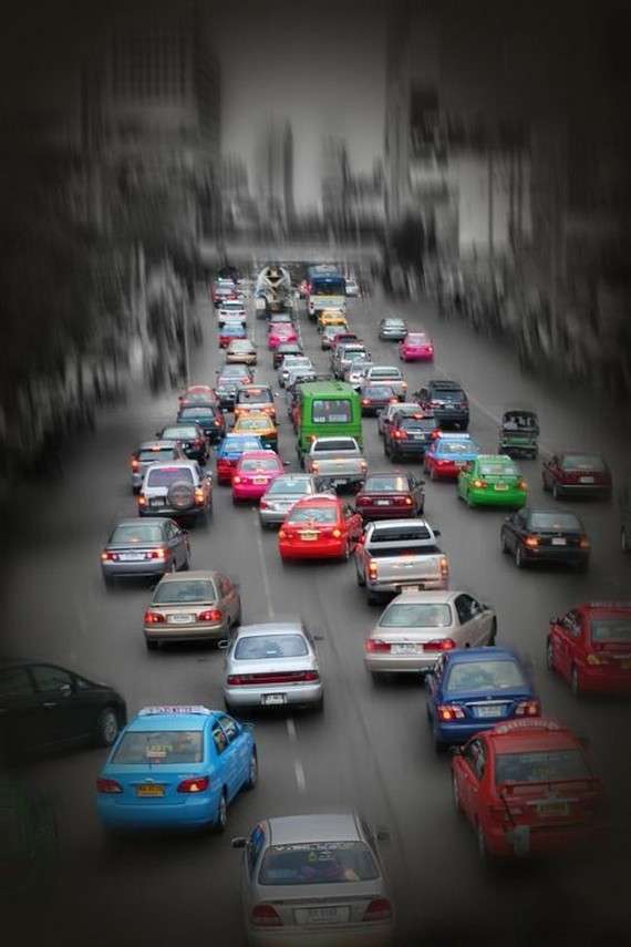 Traffic jam in the world