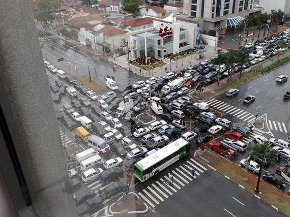 Traffic jam in the world