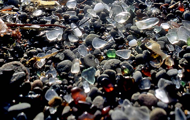 Glass Beach in California