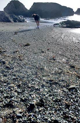 Glass Beach in California