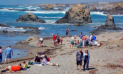 Glass Beach in California