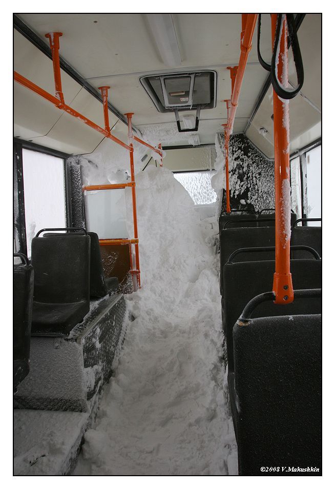 Transport in winter, Norilsk, Krasnoyarsk Krai, Russia