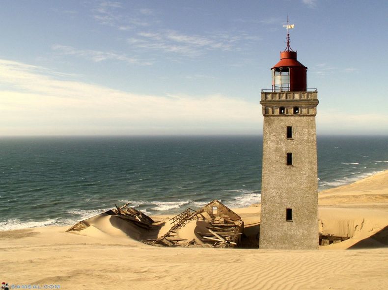 The abandoned lighthouse in Denmark