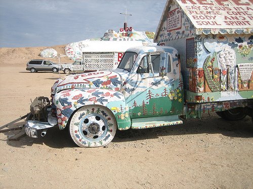 Salvation mountain by Leonard Knight