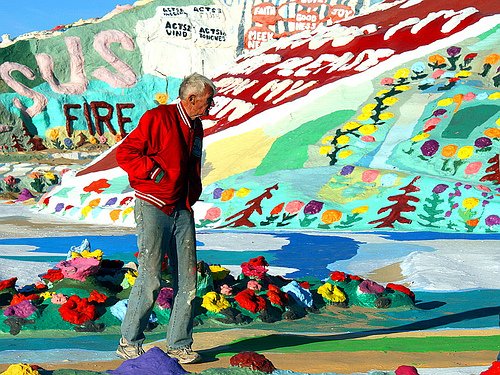 Salvation mountain by Leonard Knight