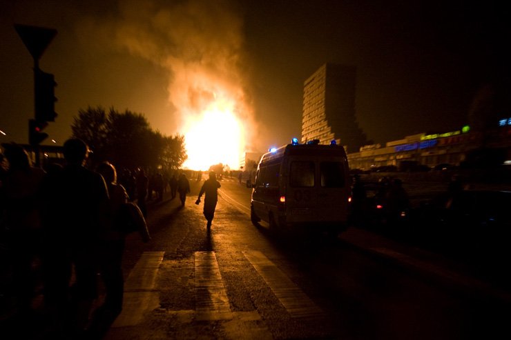 Gas explosion, Moscow