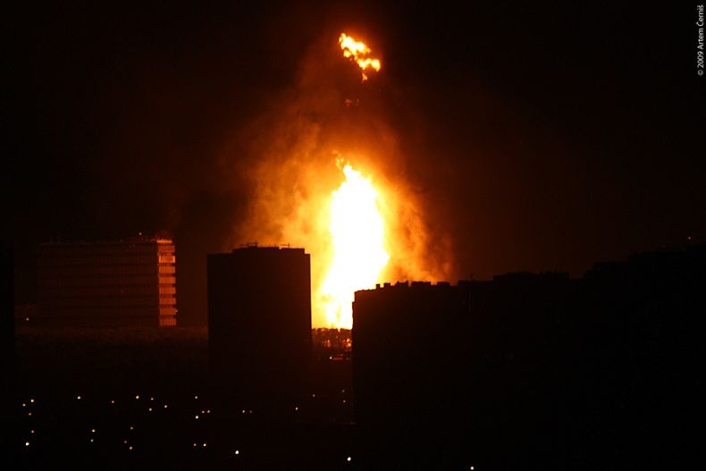 Gas explosion, Moscow