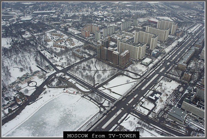 337 meters high above Moscow, Russia