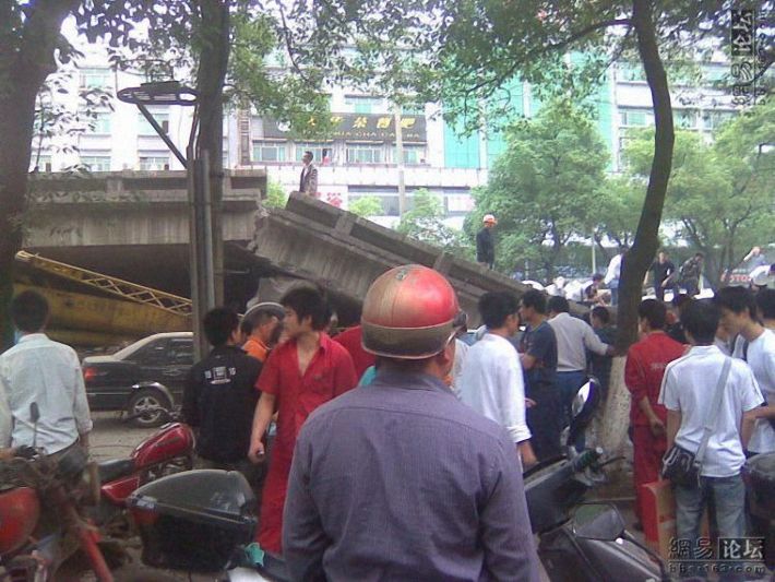 Collapsed highway, Hunan, China