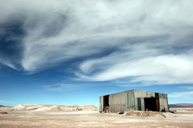 Extraction of salt somewhere, South America