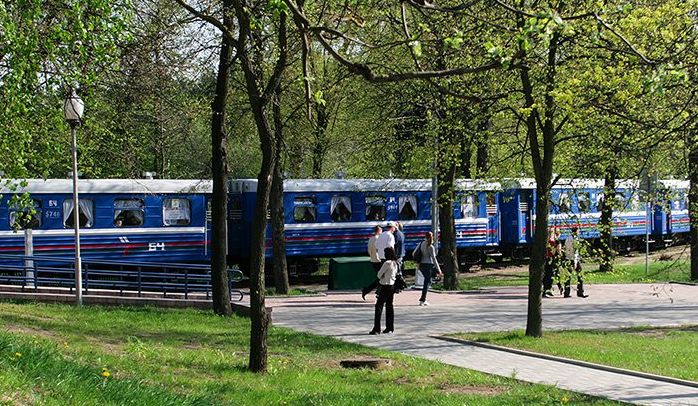 Children's railway in Minsk, Belarus