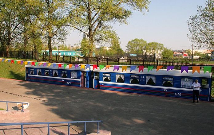 Children's railway in Minsk, Belarus