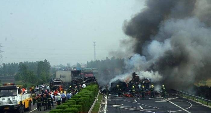 HIghway accident, China