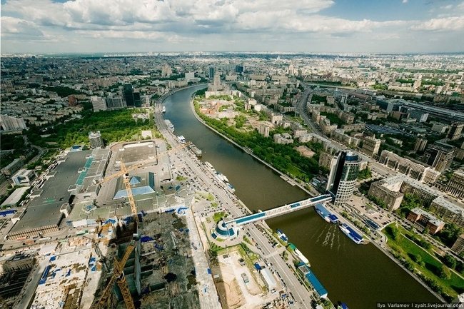 Moscow from the roof of City Capital, Russia