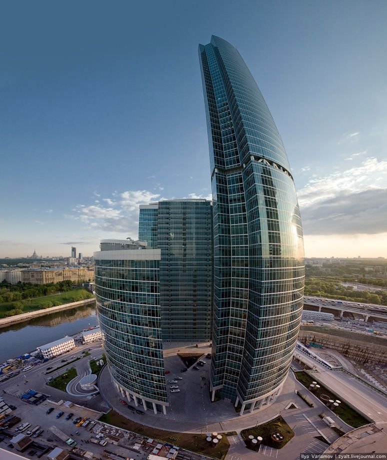 Moscow from the roof of City Capital, Russia