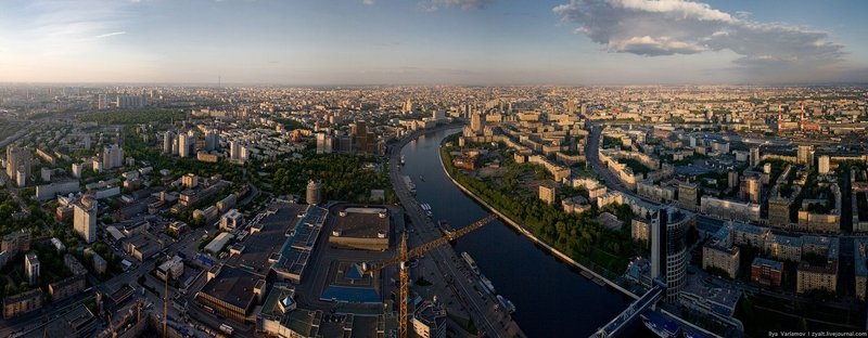 Moscow from the roof of City Capital, Russia