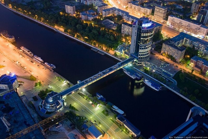 Moscow from the roof of City Capital, Russia