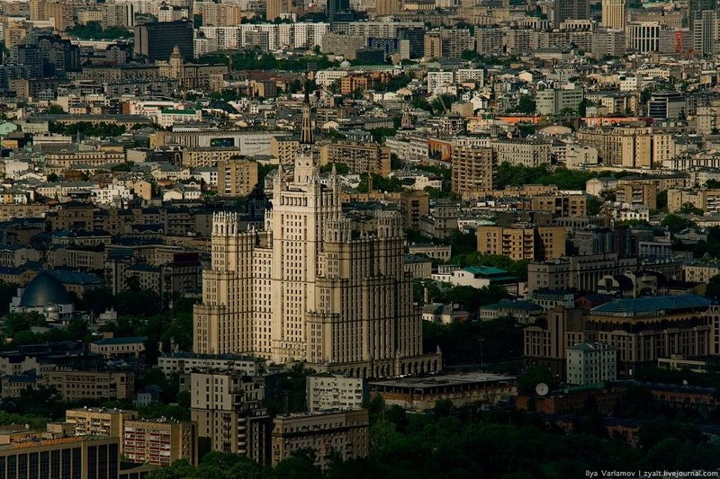 Moscow from the roof of City Capital, Russia