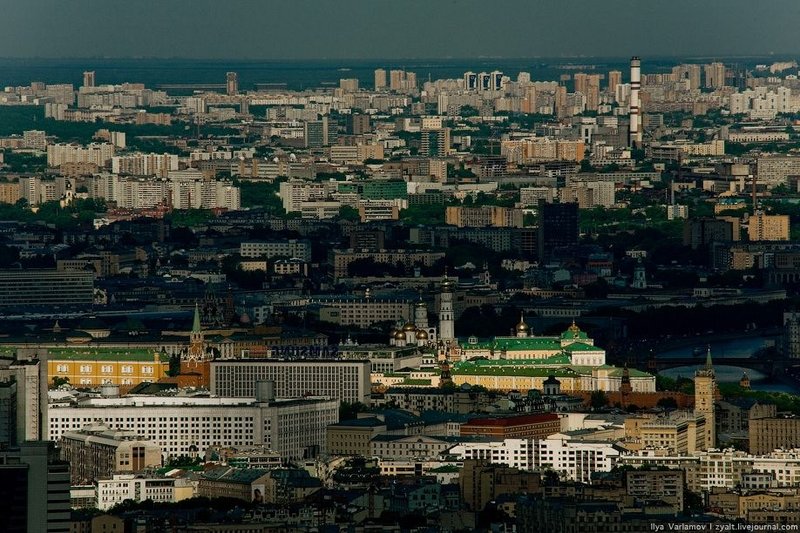 Moscow from the roof of City Capital, Russia