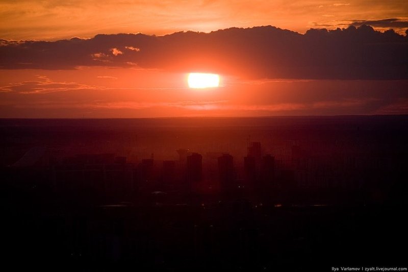 Moscow from the roof of City Capital, Russia