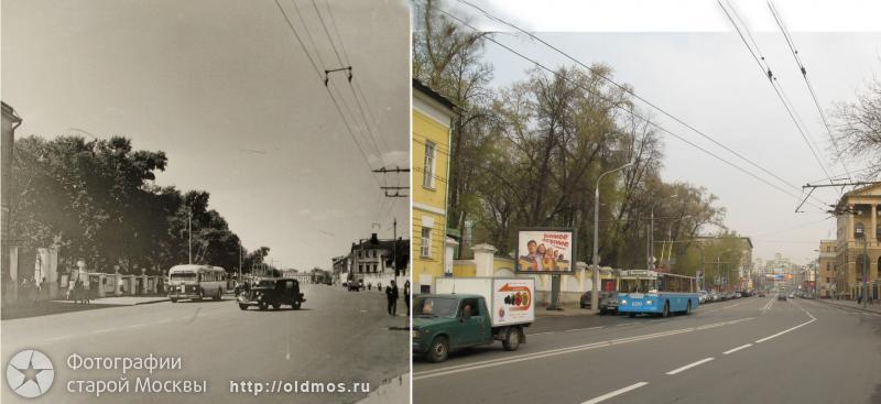 History: then and now, Moscow, Russia