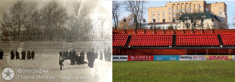 History: then and now, Moscow, Russia