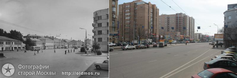 History: then and now, Moscow, Russia