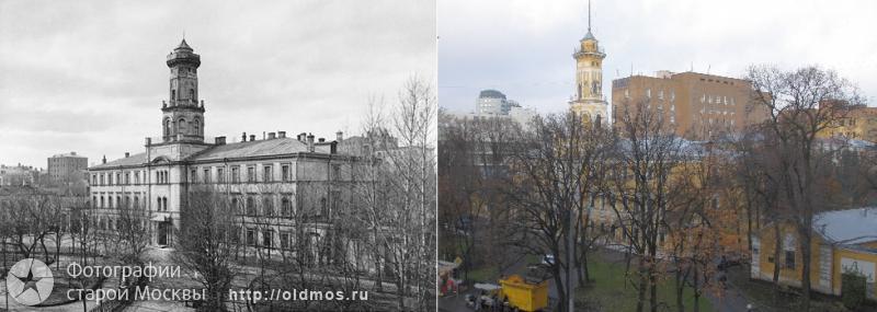 History: then and now, Moscow, Russia