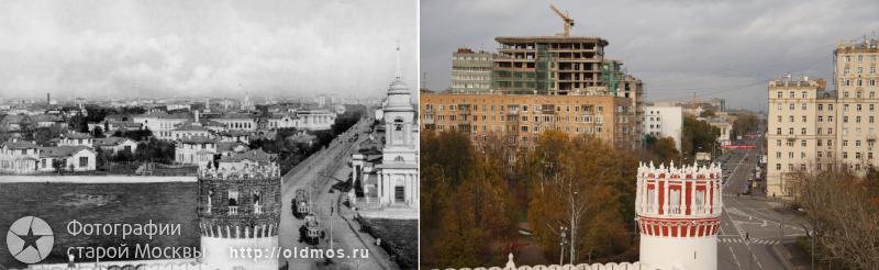 History: then and now, Moscow, Russia