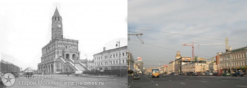 History: then and now, Moscow, Russia