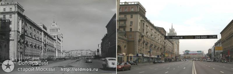 History: then and now, Moscow, Russia