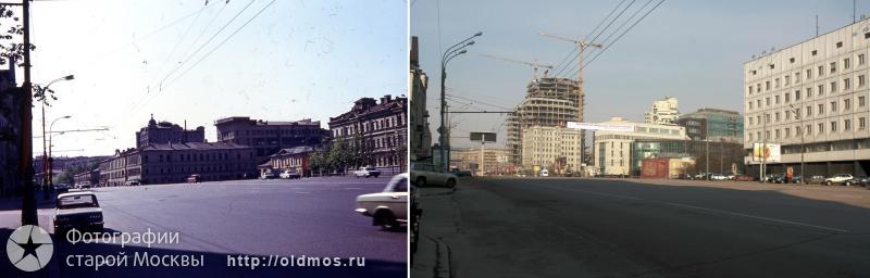 History: then and now, Moscow, Russia